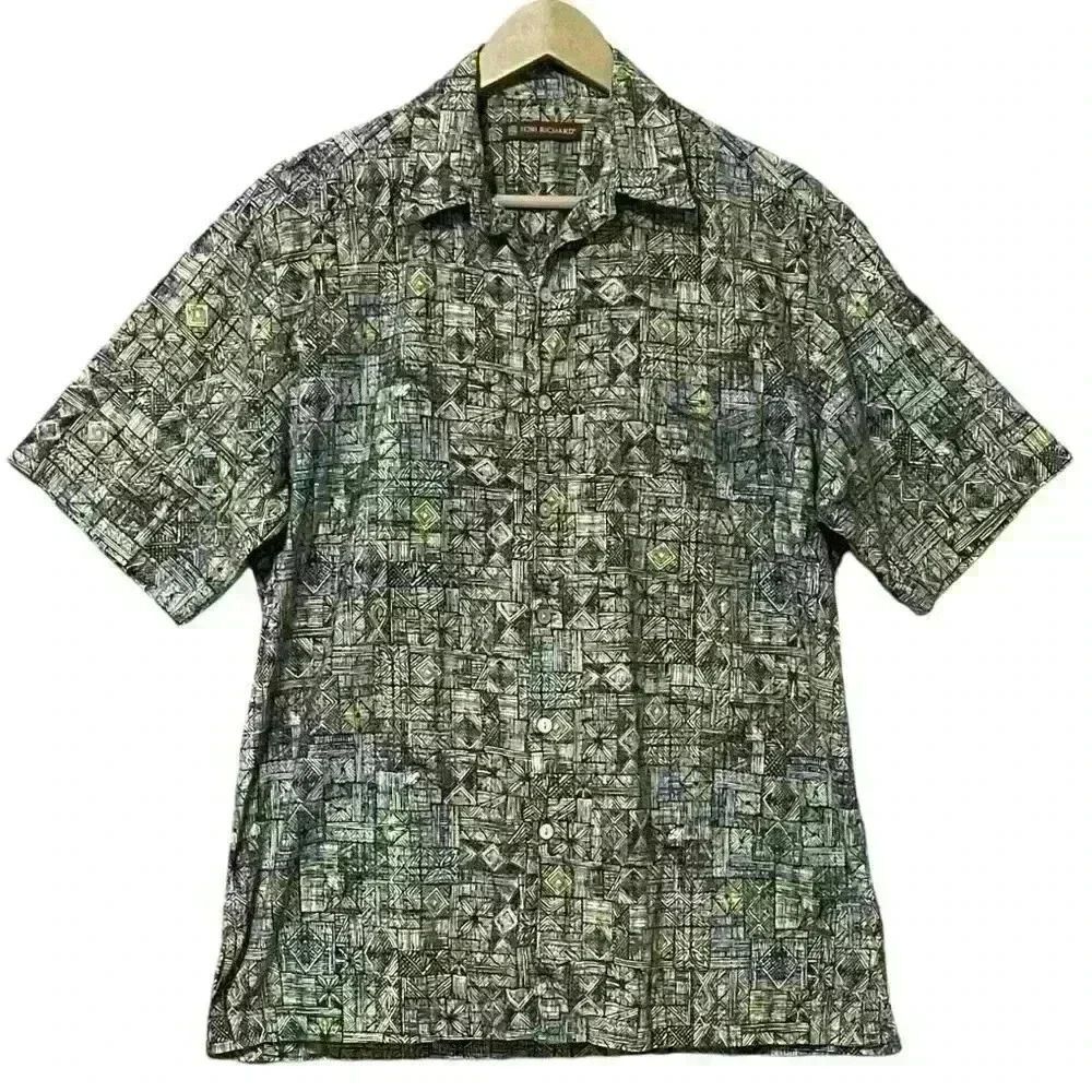 Tori Richard Aloha Shirt S Multicolor Hawaiian Print Cotton Lawn Classic Casual
